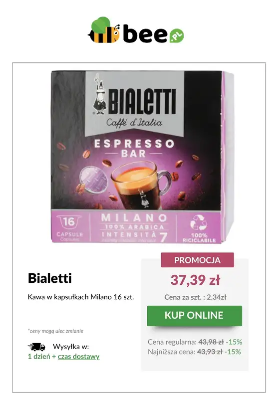 Bee.pl - gazetka promocyjna Poranek z kawą PROMOCJE od wtorku 01.07 do wtorku 08.07 - strona 7