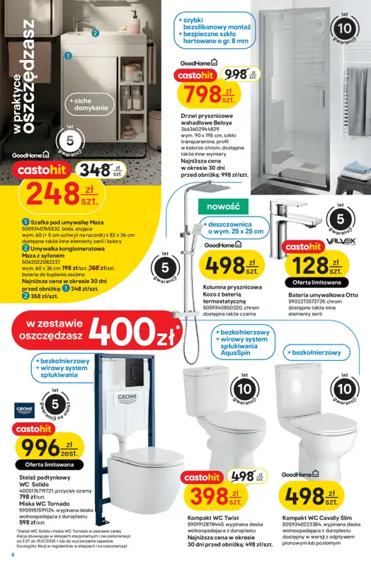 Castorama - gazetka promocyjna Gazetka od środy 02.07 do wtorku 15.07 - strona 8