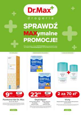 Dr.Max Drogeria - gazetka promocyjna MAXymalne promocje! od środy 02.07 do czwartku 31.07