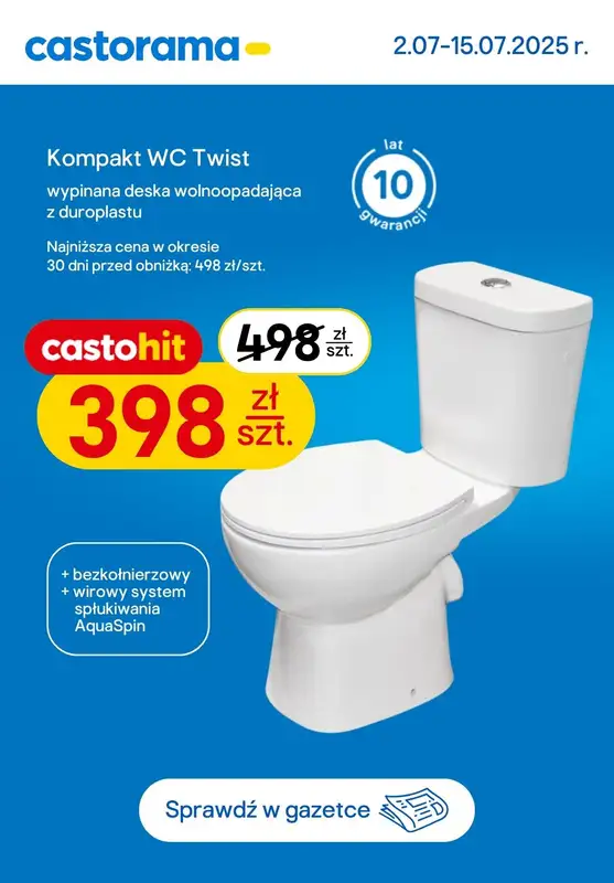 Castorama - gazetka promocyjna Najlepsze promocje! od środy 02.07 do wtorku 15.07 - strona 7