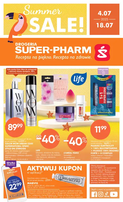 Super-Pharm - gazetka promocyjna Gazetka Summer Sale od piątku 04.07 do piątku 18.07