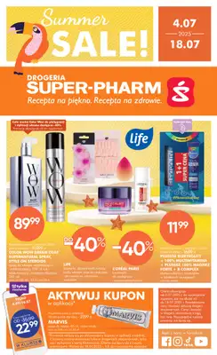 Super-Pharm - gazetka promocyjna Gazetka Summer Sale od piątku 04.07 do piątku 18.07 Super-Pharm - gazetka promocyjna Gazetka Summer Sale od piątku 04.07 do piątku 18.07