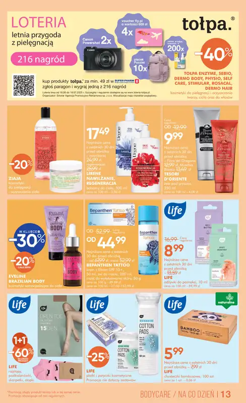 Super-Pharm - gazetka promocyjna Gazetka Summer Sale od piątku 04.07 do piątku 18.07 - strona 13