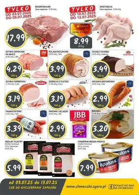 Słoneczko - gazetka promocyjna Gazetka od czwartku 03.07 do niedzieli 13.07 - strona 2 Słoneczko - gazetka promocyjna Gazetka od czwartku 03.07 do niedzieli 13.07 - strona 2