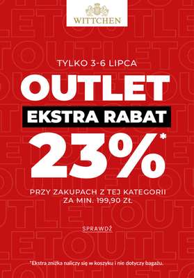 Wittchen - gazetka promocyjna Extra rabat 23% od czwartku 03.07 do niedzieli 06.07