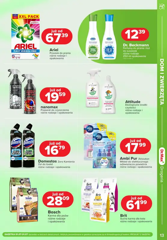 Dr.Max Drogeria - gazetka promocyjna Gazetka od piątku 04.07 do czwartku 31.07 - strona 13