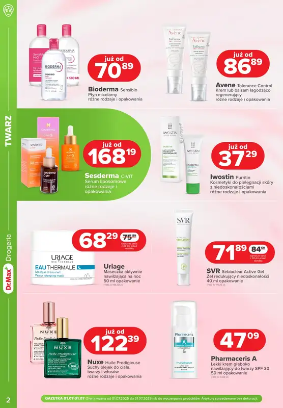 Dr.Max Drogeria - gazetka promocyjna Gazetka od piątku 04.07 do czwartku 31.07 - strona 2