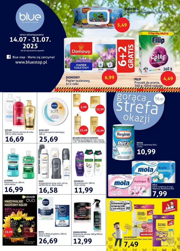 Blue Stop - gazetka promocyjna Gazetka od poniedziałku 14.07 do czwartku 31.07