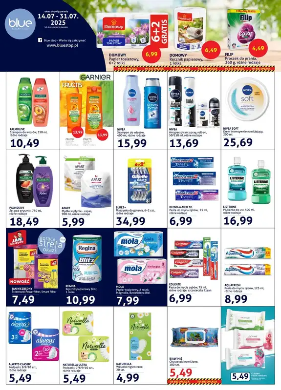 Blue Stop - gazetka promocyjna Gazetka od poniedziałku 14.07 do czwartku 31.07