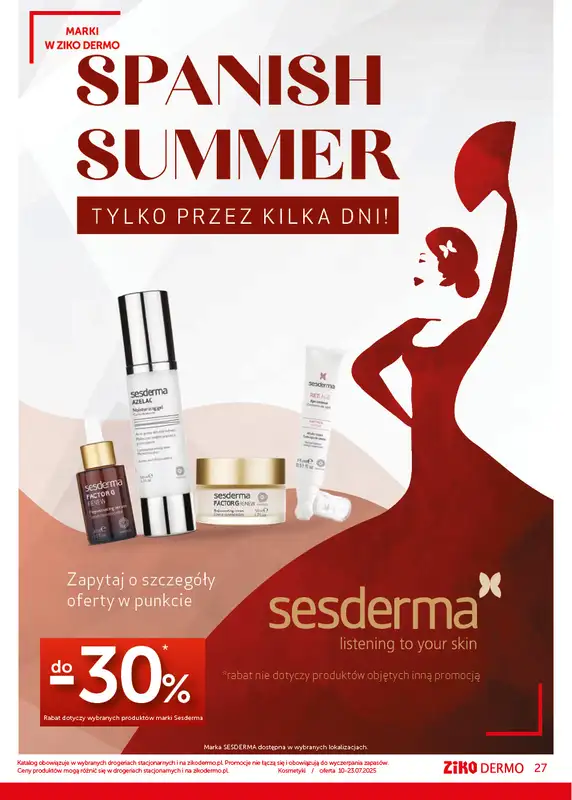 Ziko Dermo - gazetka promocyjna Gazetka od czwartku 10.07 do środy 23.07 - strona 27