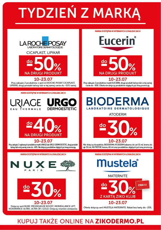 Ziko Dermo - gazetka promocyjna Gazetka od czwartku 10.07 do środy 23.07 - strona 30