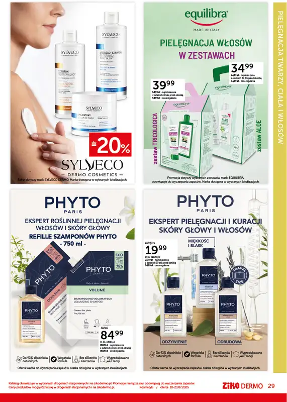 Ziko Dermo - gazetka promocyjna Gazetka od czwartku 10.07 do środy 23.07 - strona 29