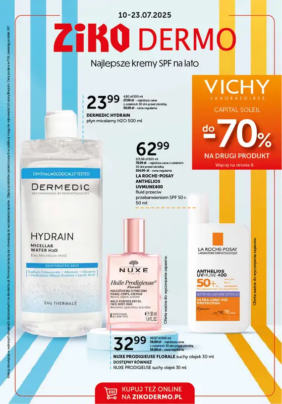 Ziko Dermo - gazetka promocyjna Gazetka od czwartku 10.07 do środy 23.07
