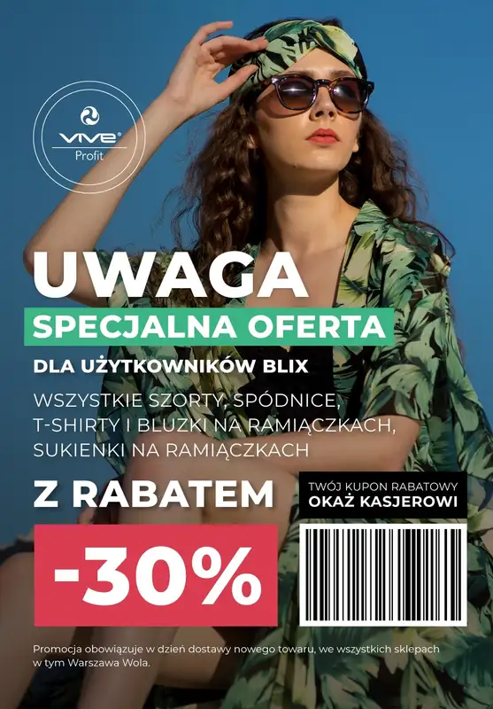 Vive Profit - gazetka promocyjna Gazetka od poniedziałku 07.07 do piątku 01.08