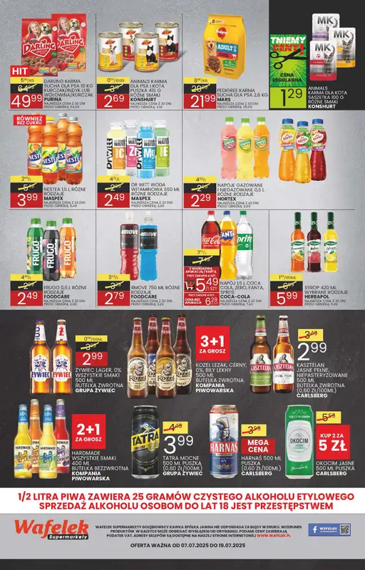 Wafelek - gazetka promocyjna Gazetka od poniedziałku 07.07 do soboty 19.07 - strona 8