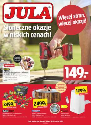 Jula - gazetka promocyjna Gazetka od czwartku 24.07 do środy 06.08