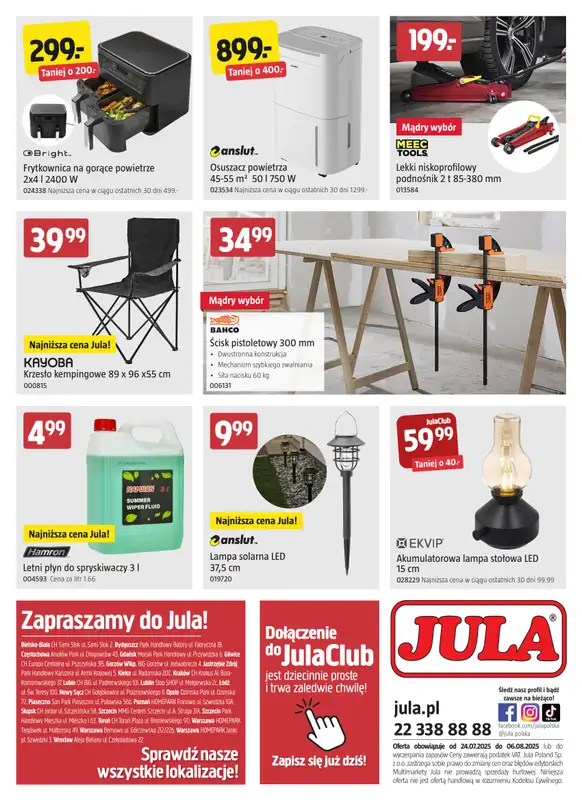 Jula - gazetka promocyjna Gazetka od czwartku 24.07 do środy 06.08 - strona 8