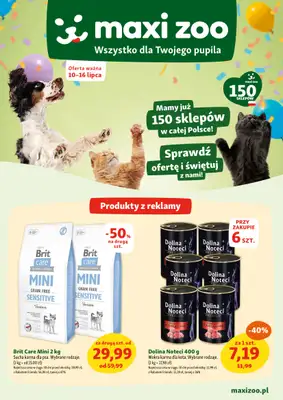 MAXI ZOO - gazetka promocyjna Maxi Zoo - Wszystko dla Twojego pupila od czwartku 10.07 do środy 16.07 MAXI ZOO - gazetka promocyjna Maxi Zoo - Wszystko dla Twojego pupila od czwartku 10.07 do środy 16.07
