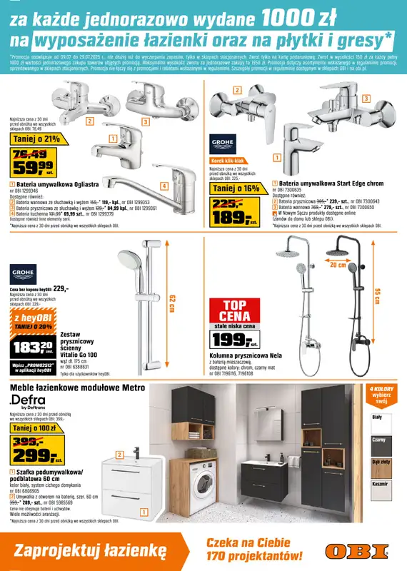 OBI - gazetka promocyjna Gazetka od środy 09.07 do wtorku 29.07 - strona 3