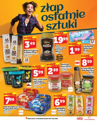 TOPAZ - gazetka promocyjna Gazetka od czwartku 17.07 do środy 23.07 - strona 21 TOPAZ - gazetka promocyjna Gazetka od czwartku 17.07 do środy 23.07 - strona 21