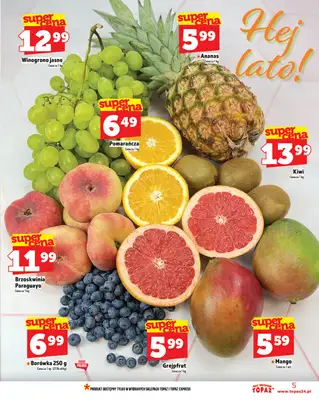 TOPAZ - gazetka promocyjna Gazetka od czwartku 17.07 do środy 23.07 - strona 5 TOPAZ - gazetka promocyjna Gazetka od czwartku 17.07 do środy 23.07 - strona 5