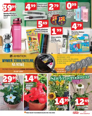 TOPAZ - gazetka promocyjna Gazetka od czwartku 17.07 do środy 23.07 - strona 27 TOPAZ - gazetka promocyjna Gazetka od czwartku 17.07 do środy 23.07 - strona 27
