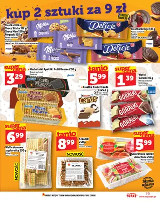 TOPAZ - gazetka promocyjna Gazetka od czwartku 17.07 do środy 23.07 - strona 19 TOPAZ - gazetka promocyjna Gazetka od czwartku 17.07 do środy 23.07 - strona 19