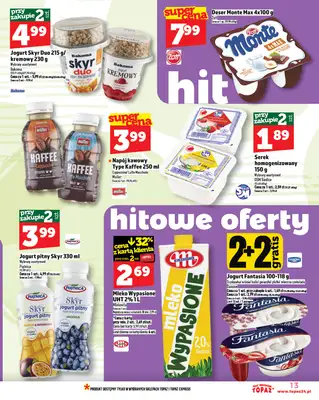 TOPAZ - gazetka promocyjna Gazetka od czwartku 17.07 do środy 23.07 - strona 13 TOPAZ - gazetka promocyjna Gazetka od czwartku 17.07 do środy 23.07 - strona 13