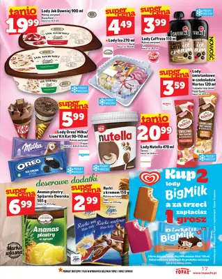 TOPAZ - gazetka promocyjna Gazetka od czwartku 17.07 do środy 23.07 - strona 17 TOPAZ - gazetka promocyjna Gazetka od czwartku 17.07 do środy 23.07 - strona 17