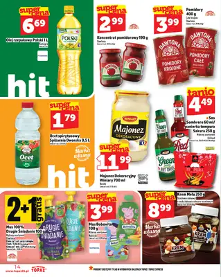 TOPAZ - gazetka promocyjna Gazetka od czwartku 17.07 do środy 23.07 - strona 14 TOPAZ - gazetka promocyjna Gazetka od czwartku 17.07 do środy 23.07 - strona 14