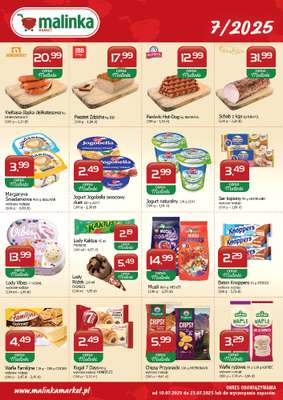 MALINKA - gazetka promocyjna Gazetka od czwartku 10.07 do środy 23.07