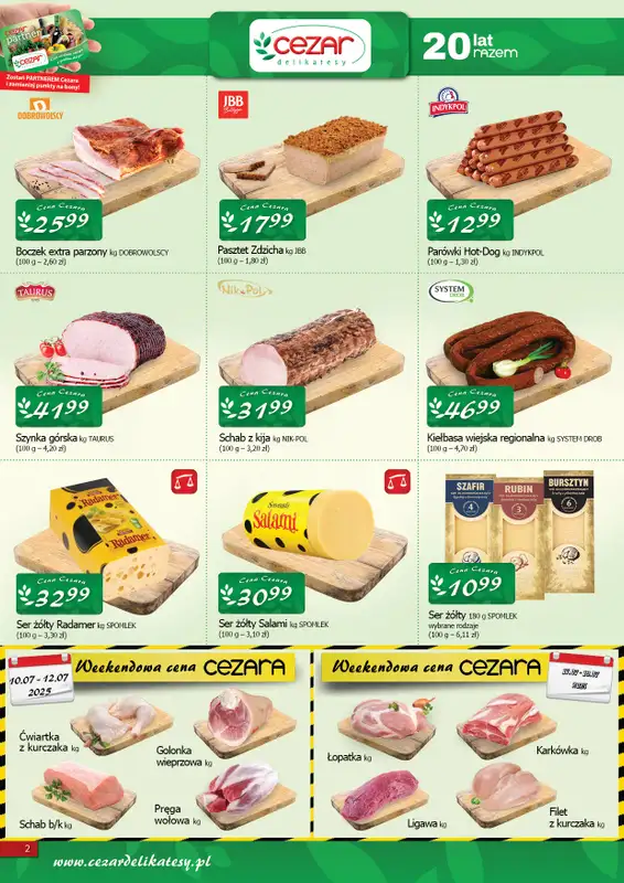 CEZAR Delikatesy - gazetka promocyjna Gazetka od czwartku 10.07 do środy 23.07 - strona 2