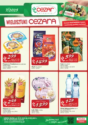 CEZAR Delikatesy - gazetka promocyjna Gazetka od czwartku 10.07 do środy 23.07 CEZAR Delikatesy - gazetka promocyjna Gazetka od czwartku 10.07 do środy 23.07