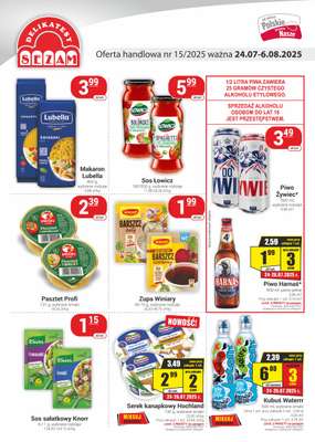 Delikatesy Sezam - gazetka promocyjna Gazetka od czwartku 24.07 do środy 06.08