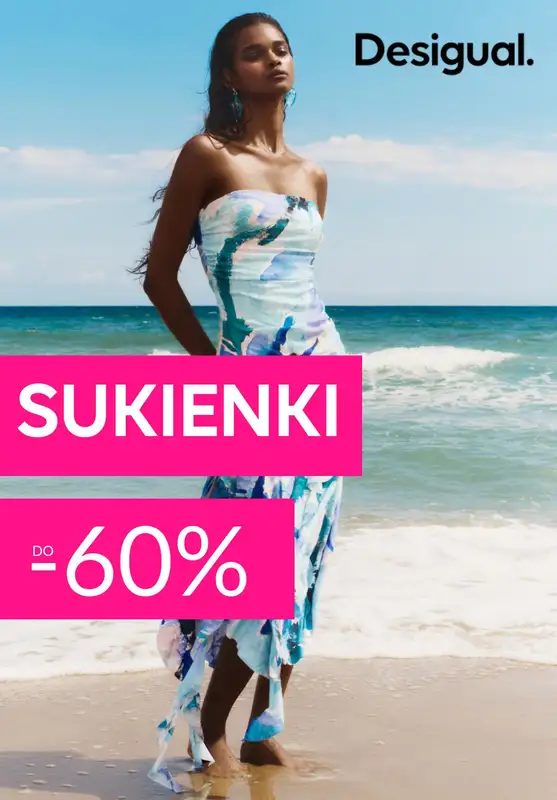 Desigual - gazetka promocyjna Do -60% na sukienki od czwartku 10.07 