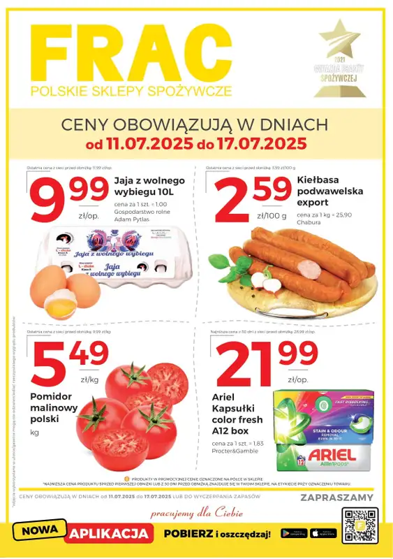 Frac - gazetka promocyjna Gazetka od piątku 11.07 do czwartku 17.07