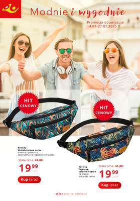 Poczta Polska - gazetka promocyjna Gazetka od poniedziałku 14.07 do niedzieli 27.07