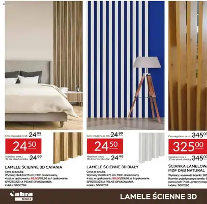 Abra Meble - gazetka promocyjna Panele i lamele taniej! od niedzieli 13.07 do czwartku 24.07 - strona 14 Abra Meble - gazetka promocyjna Panele i lamele taniej! od niedzieli 13.07 do czwartku 24.07 - strona 14