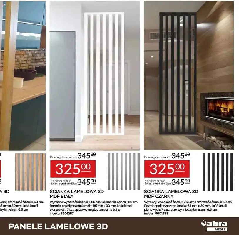 Abra Meble - gazetka promocyjna Panele i lamele taniej! od niedzieli 13.07 do czwartku 24.07 - strona 15