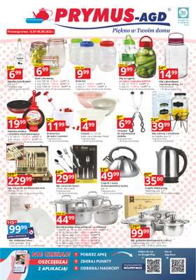 Prymus AGD - gazetka promocyjna Gazetka od poniedziałku 14.07 do środy 06.08