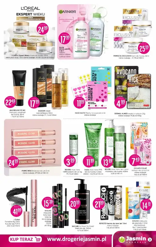 Drogerie Jasmin - gazetka promocyjna Gazetka od poniedziałku 14.07 do czwartku 31.07 - strona 3