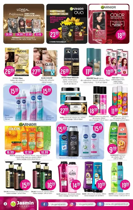 Drogerie Jasmin - gazetka promocyjna Gazetka od poniedziałku 14.07 do czwartku 31.07 - strona 2