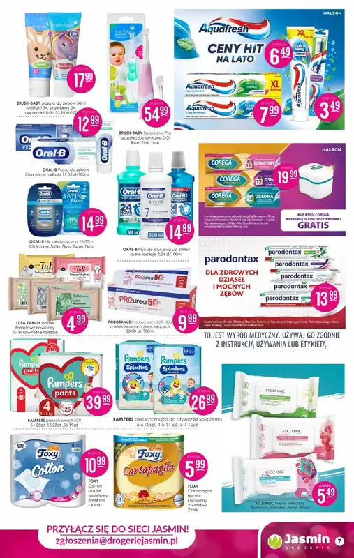 Drogerie Jasmin - gazetka promocyjna Gazetka od poniedziałku 14.07 do czwartku 31.07 - strona 7