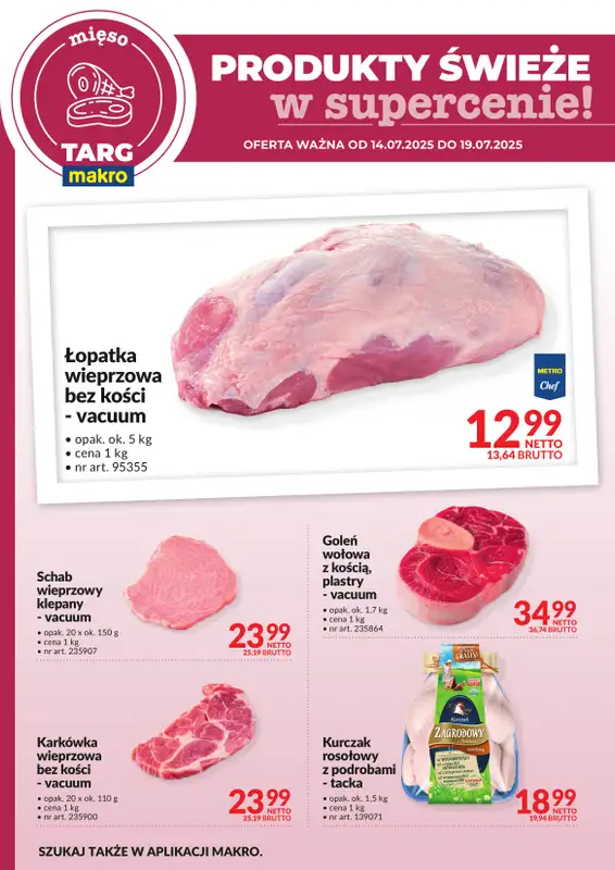 Makro - gazetka promocyjna Targ MAKRO - oferta świeża w super cenach! od poniedziałku 14.07 do soboty 19.07 - strona 4