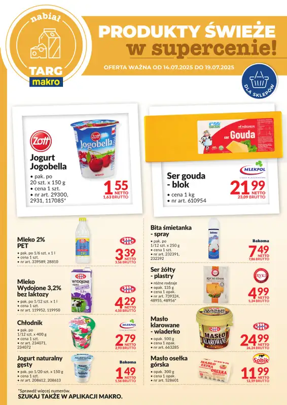 Makro - gazetka promocyjna Targ MAKRO - oferta świeża w super cenach! od poniedziałku 14.07 do soboty 19.07 - strona 2