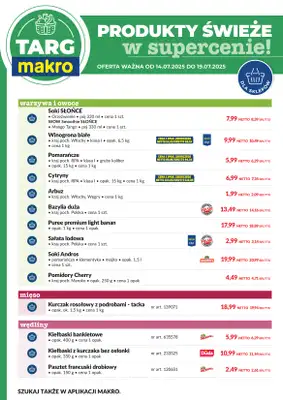 Makro - gazetka promocyjna Targ MAKRO - oferta świeża w super cenach! od poniedziałku 14.07 do soboty 19.07 - strona 8