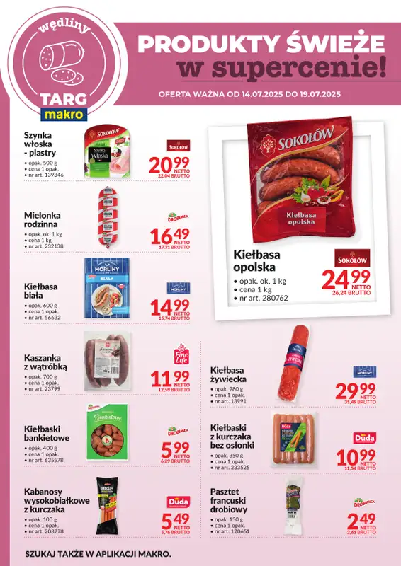Makro - gazetka promocyjna Targ MAKRO - oferta świeża w super cenach! od poniedziałku 14.07 do soboty 19.07 - strona 3