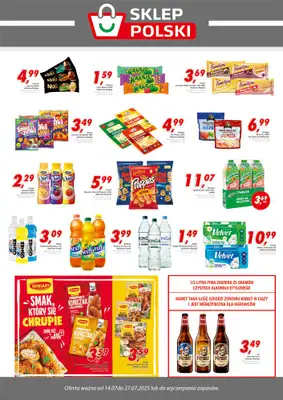 Sklep Polski - gazetka promocyjna Plakat promocyjny od poniedziałku 14.07 do niedzieli 27.07 Sklep Polski - gazetka promocyjna Plakat promocyjny od poniedziałku 14.07 do niedzieli 27.07