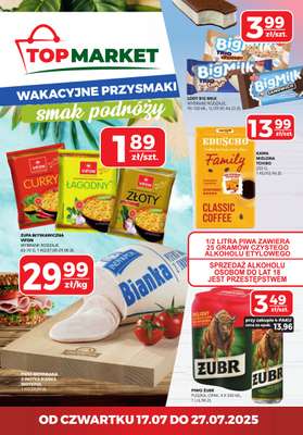 Top Market - gazetka promocyjna Gazetka od czwartku 17.07 do niedzieli 27.07
