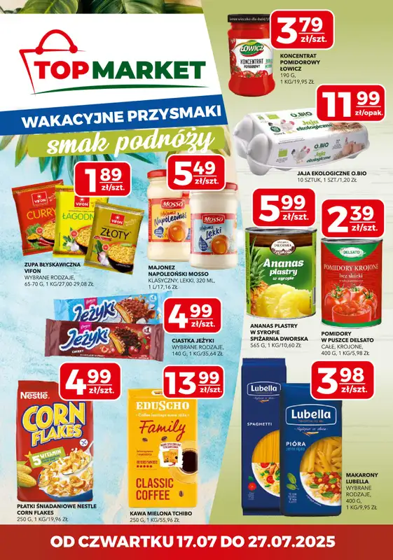 Top Market - gazetka promocyjna Gazetka od czwartku 17.07 do niedzieli 27.07